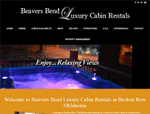 Tablet Screenshot of beaversbendcabins4rent.com